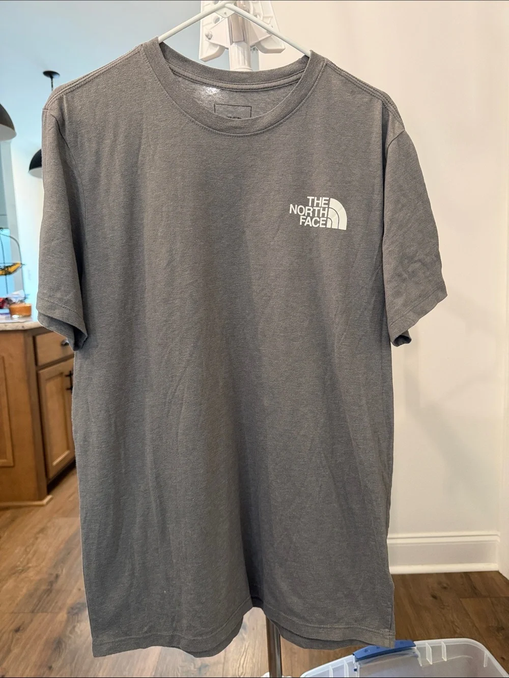 The North Face Men's Short Sleeve Logo Tee - Charcoal Gray Size Large